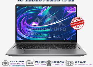 HP ZBook Power G8 i7-11850H 32Go 512SSD T1200