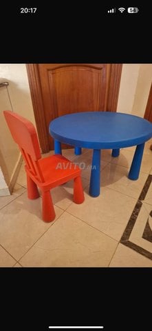 table ronde et chaise