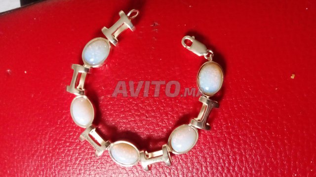 سوار فضة عتيق بالأوبال