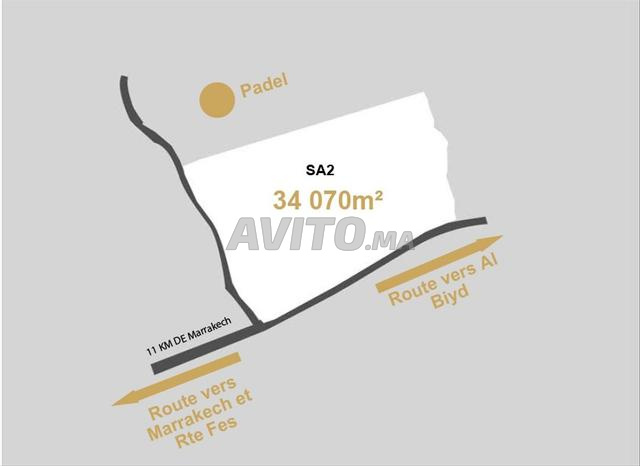 Terrain SA2 34 070m² Lieu stratégique (Avec VNA)