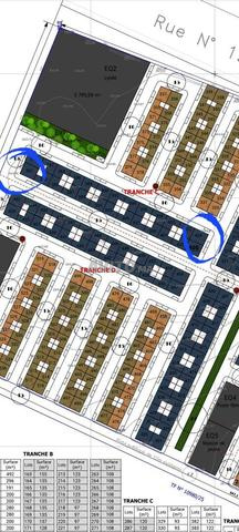 Lot terrain  121m maison R plus 3 commerciale 