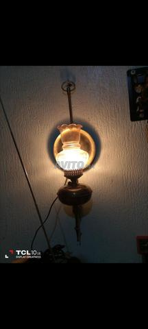 abat jour antique cuivre - 2