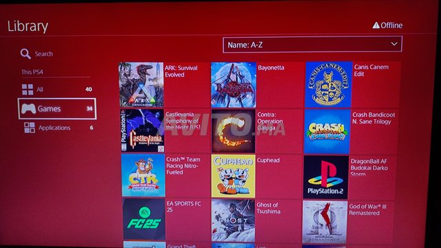 PS4 Slim flashé V9 30 jeux 