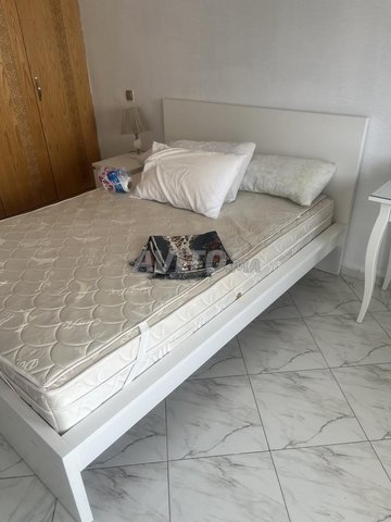 Lit IKEA MALM (140×200) blanc sommier Luröy 