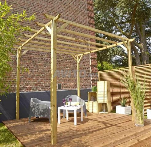 PERGOLA EN BOIS PATAGONIE 300 X 300 X 245 