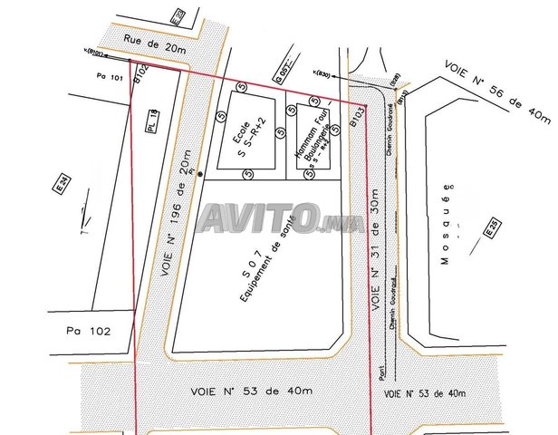 À VENDRE – LOT AUTORISÉ POUR ÉCOLE À MARRAKECH