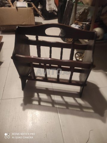 porte journaux en bois vintage