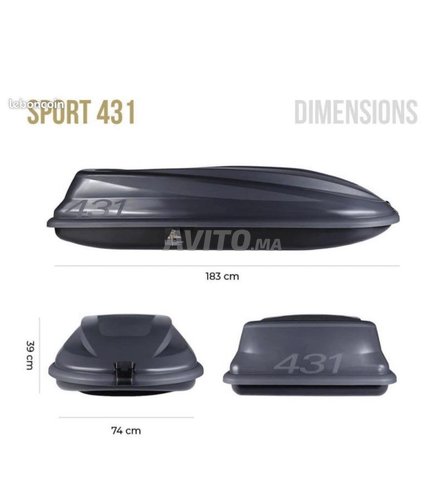 valise coffre de toit 400L 