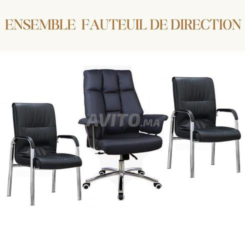 pack des chaises président\visiteur d'importation