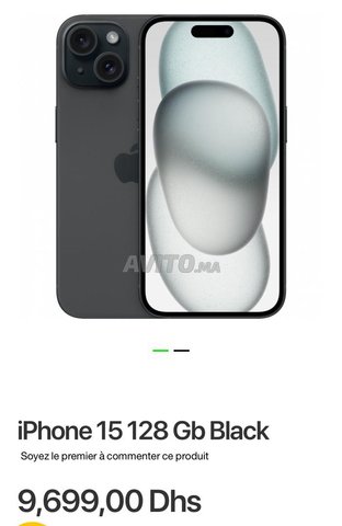  iphone 15 normal 128 Go  importé de l'USA