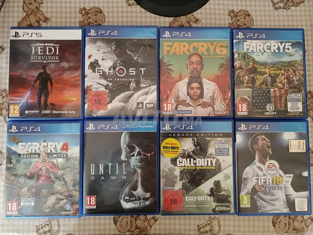 Jeu ps5 et ps4 à partir de 50dh