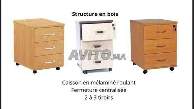 caissons en métallique et bois avec les tiroirs - 2
