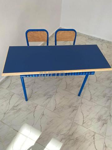 Table double place en bois