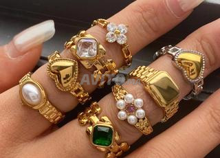 18k or bague élégante 