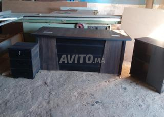 fabrication des bureaux en bois  semi métallique