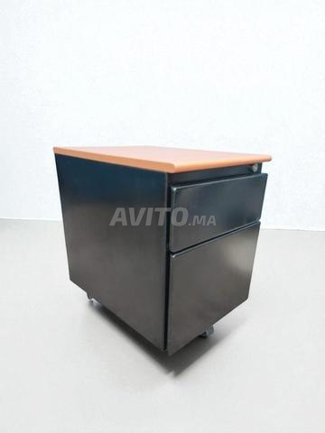 صندوق Steelcase أسود بـ 2 درج مع مفتاح - 2