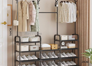 Placard rangement et porte vêtement 