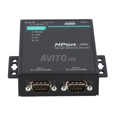 Serveur RS232 RS485 RS422 TO IP MOXA 5250A
