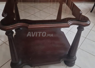 TABLE BASSE ET TABLE DE COIN EN BOIS MASSIF