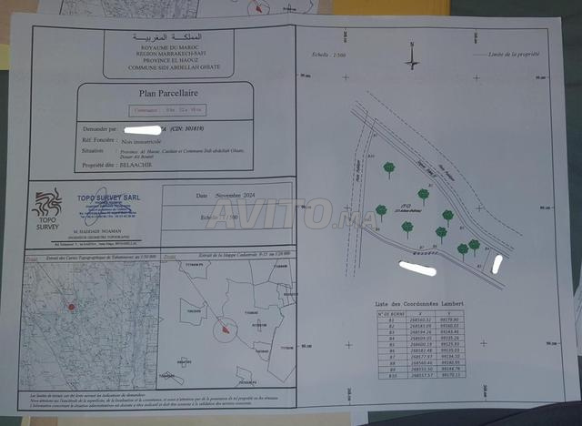 Joli terrain route Ourika bien situé 