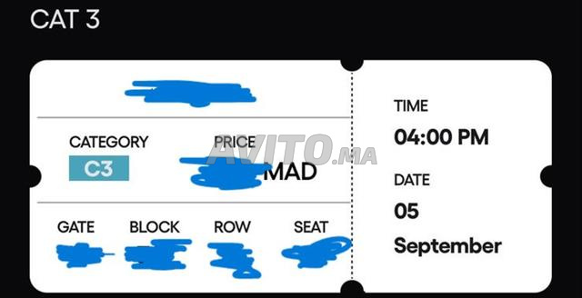 Billet MAROC VS NIGER 