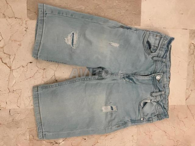 Short jean bleu ciel