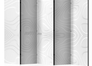 Paravent Design Vagues Blanches II