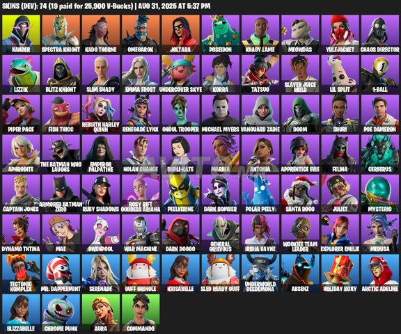fortnite account