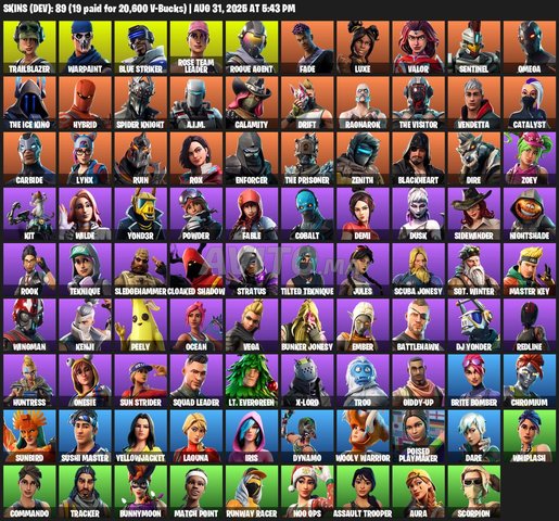 89 Skins | OG STW | Omega (Stage 5) 