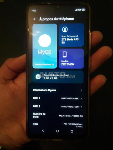 ZTE Blade A73 - 5G (128G - 6Go RAM) - 2