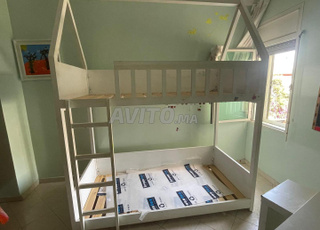 lits superposes bois