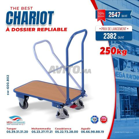Chariot à dossier tubulaire – 250kg