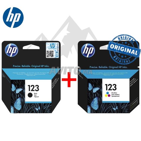 Pack HP Cartouches 123 Noir et Couleur Originales
