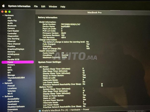 Mac book bro M3 8ram 512gssd