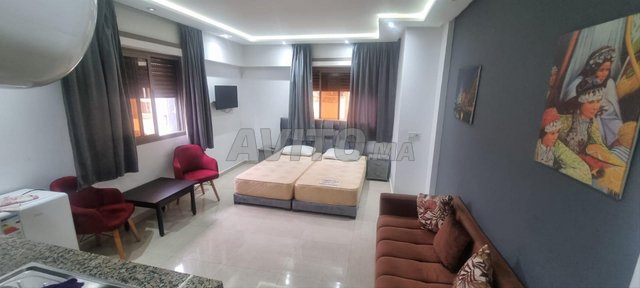 للإيجار - استوديو مفروش 34 متر مربع في حي المسيرة، الرباط