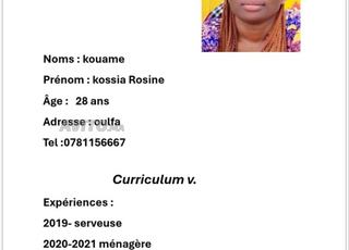 je cherche un travail 