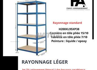étagères de stockage léger prix usine rayonnage