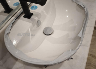Lavabo vitra et mitigeur 