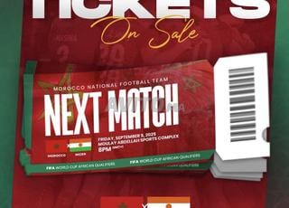 ticket maroc vs Niger cat 3