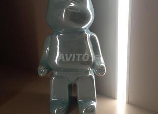 Figurine décorative Bearbrick bleu brillant 