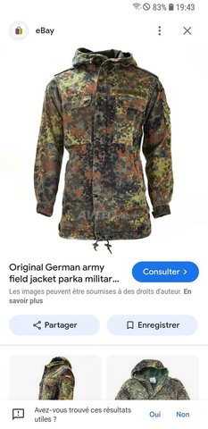 Veste chasse camoulflage germany 