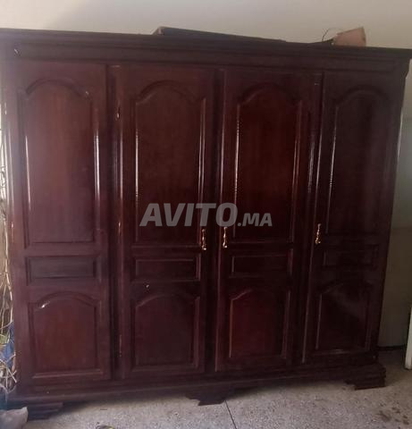 armoire luxe 4 portes bois massif  - 2