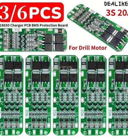 BMS 3S 20A 12,V , For Batterie Lithium-ion