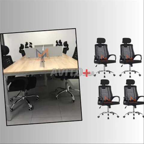 مكاتب مفتوحة المساحة 2/3/4/6 مقاعد مع كراسي 00