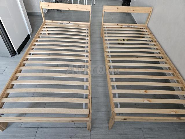 2 Lits une place 2m x 90cm Ikea à vendre chacun  - 2