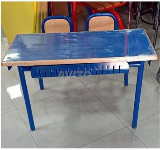Table Scolaire Pupitre Double طاولة مدرسية مزدوج