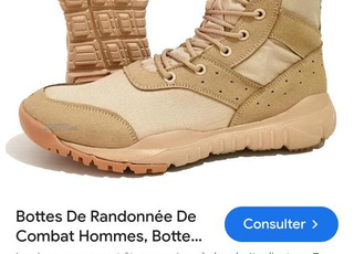 Botte randonnée chasse desert