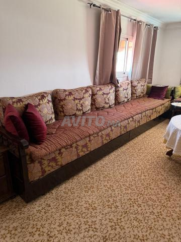 Salon marocain en bois hêtre en entier a vendre  - 2
