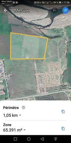 6 هكتارات تجزئة 3 طوابق عين عيشة  تاونات 