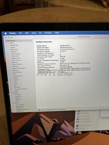 MacBook Pro 16 Pouces (2019) 💻 Core i7 - 2